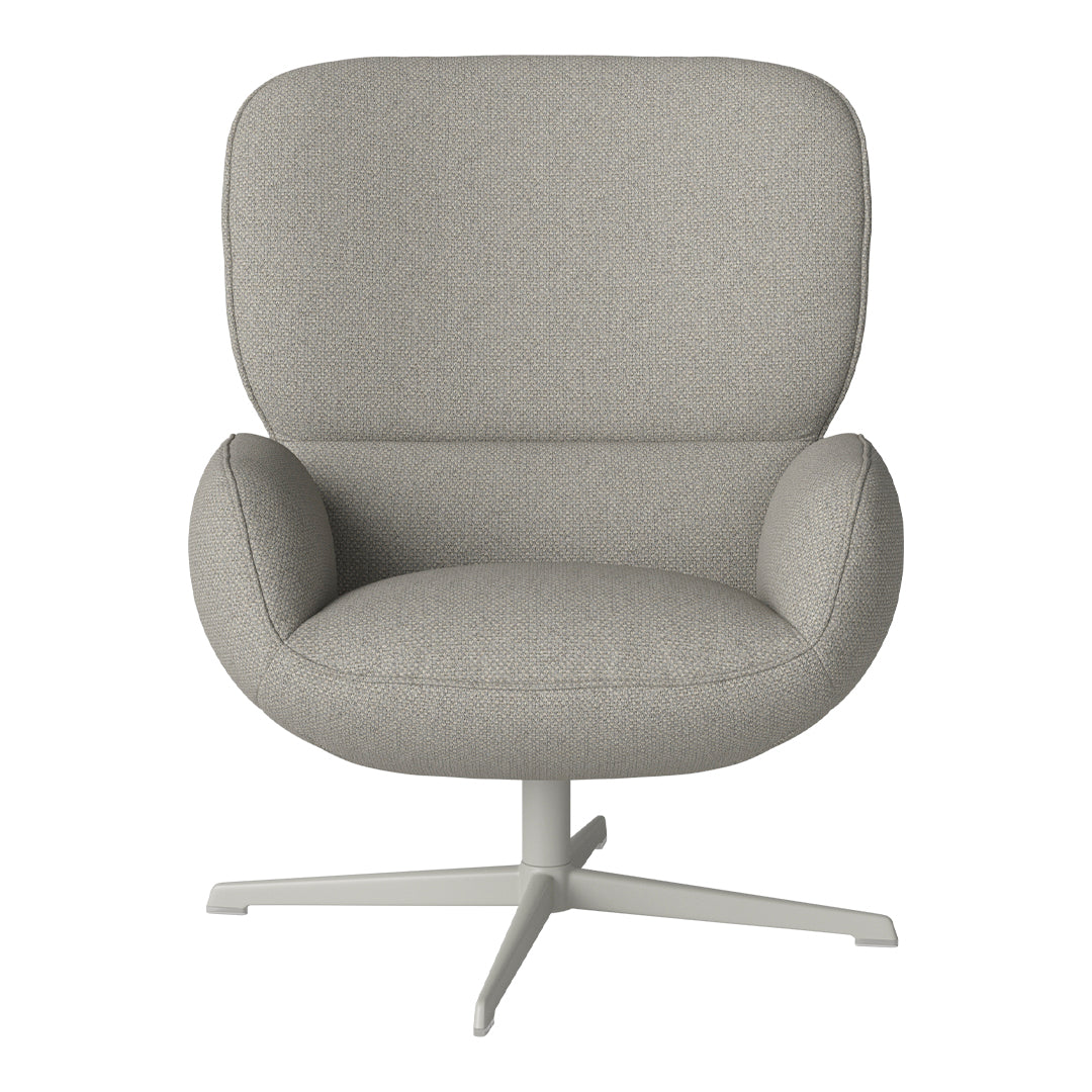 Fauteuil Ripon - Piètement 4 branches - Acier laqué gris