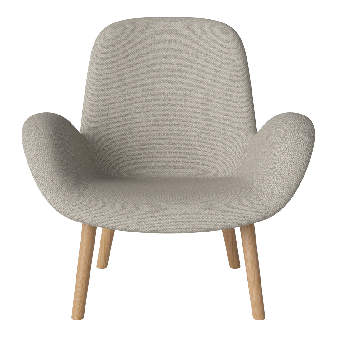 Fauteuil Seed Lounge - Rembourré - Piètement en chêne huilé