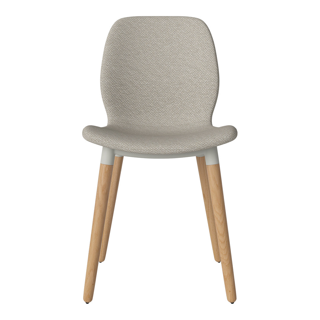Chaise de salle à manger Seed - Rembourrée - Base en chêne huilé
