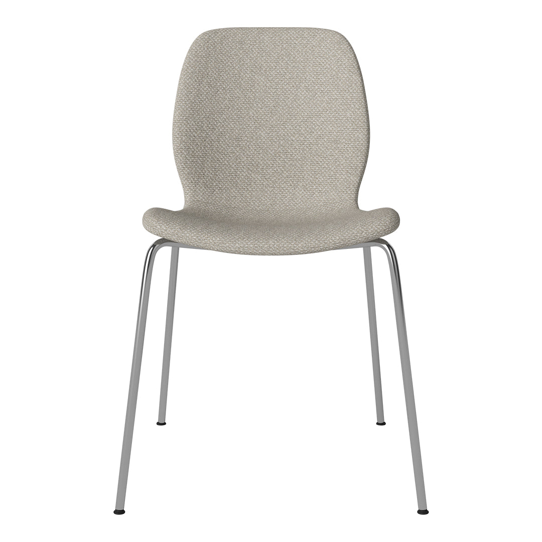 Chaise de salle à manger Seed - Rembourrée - Base chromée