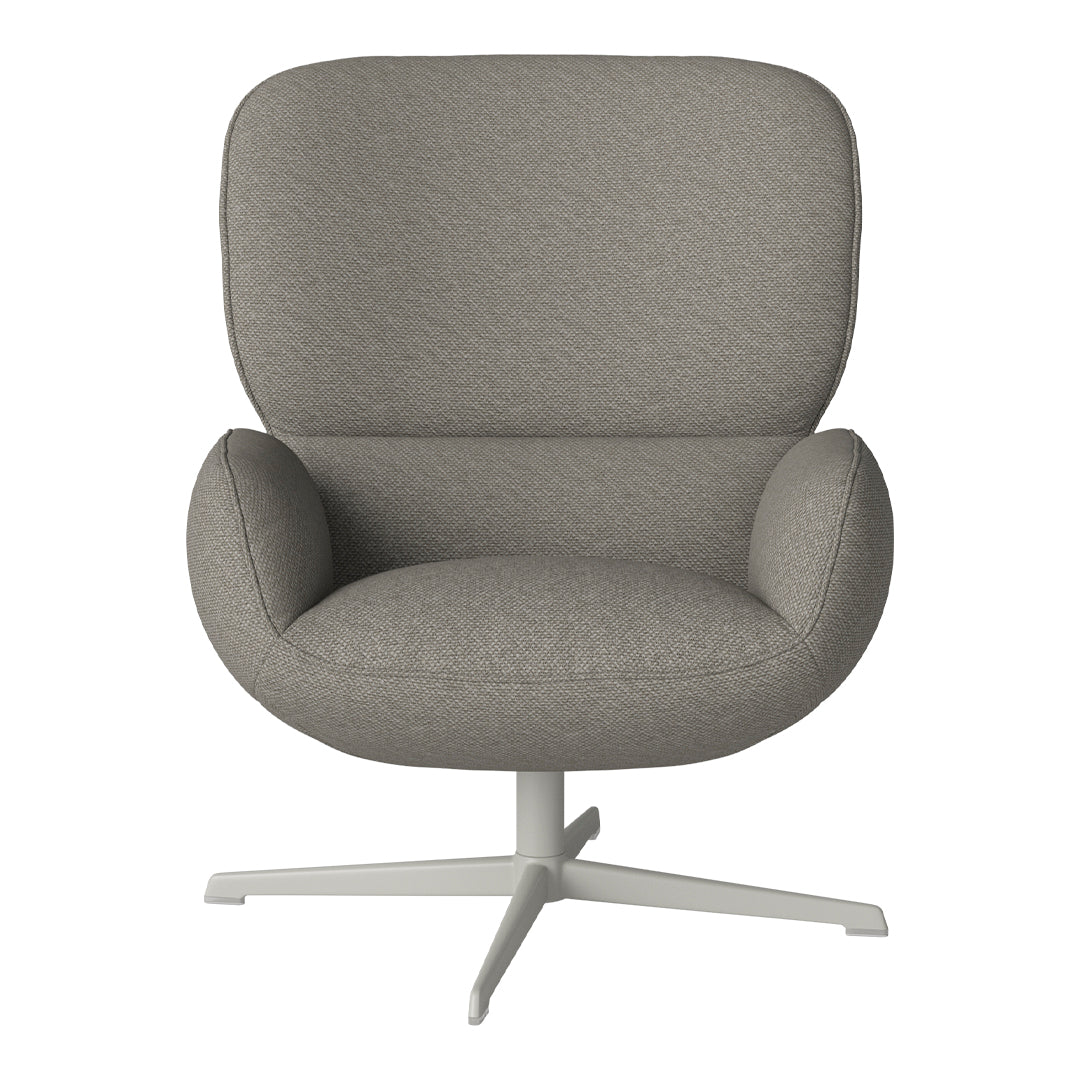 Fauteuil Ripon - Piètement 4 branches - Acier laqué gris