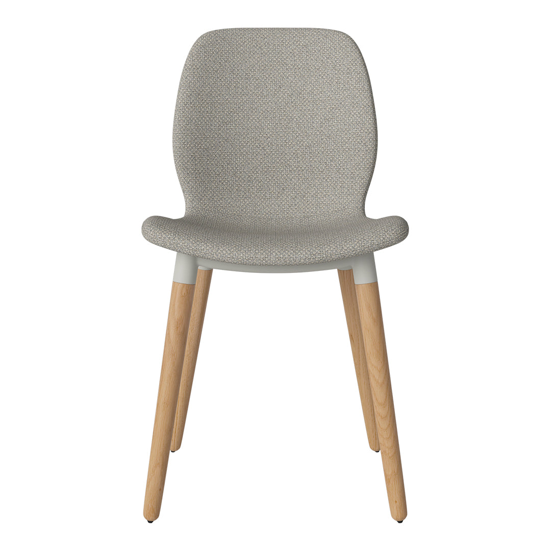 Chaise de salle à manger Seed - Rembourrée - Base en chêne huilé