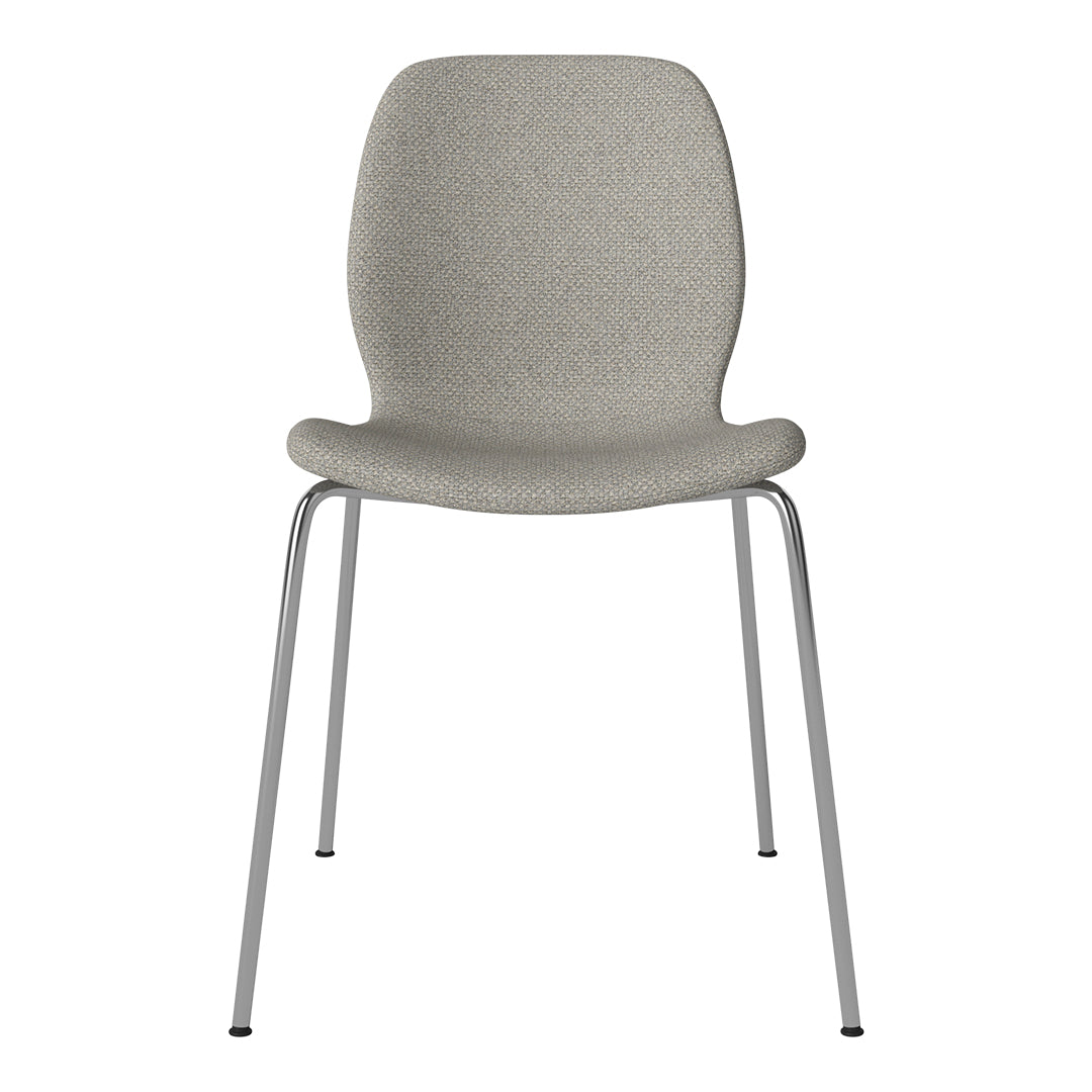 Chaise de salle à manger Seed - Rembourrée - Base chromée