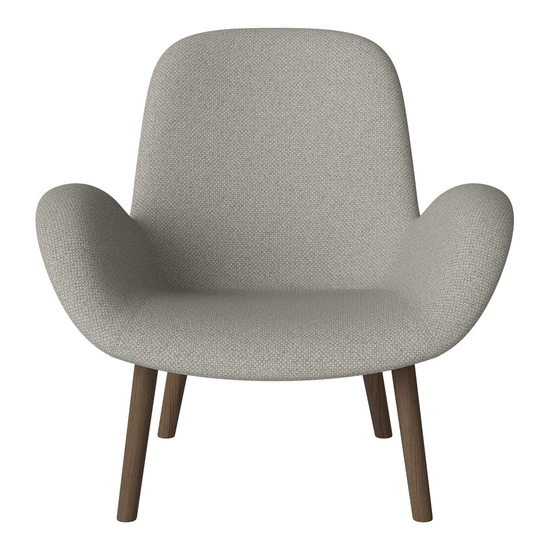 Fauteuil Seed Lounge - Rembourré - Base en chêne huilé, foncé