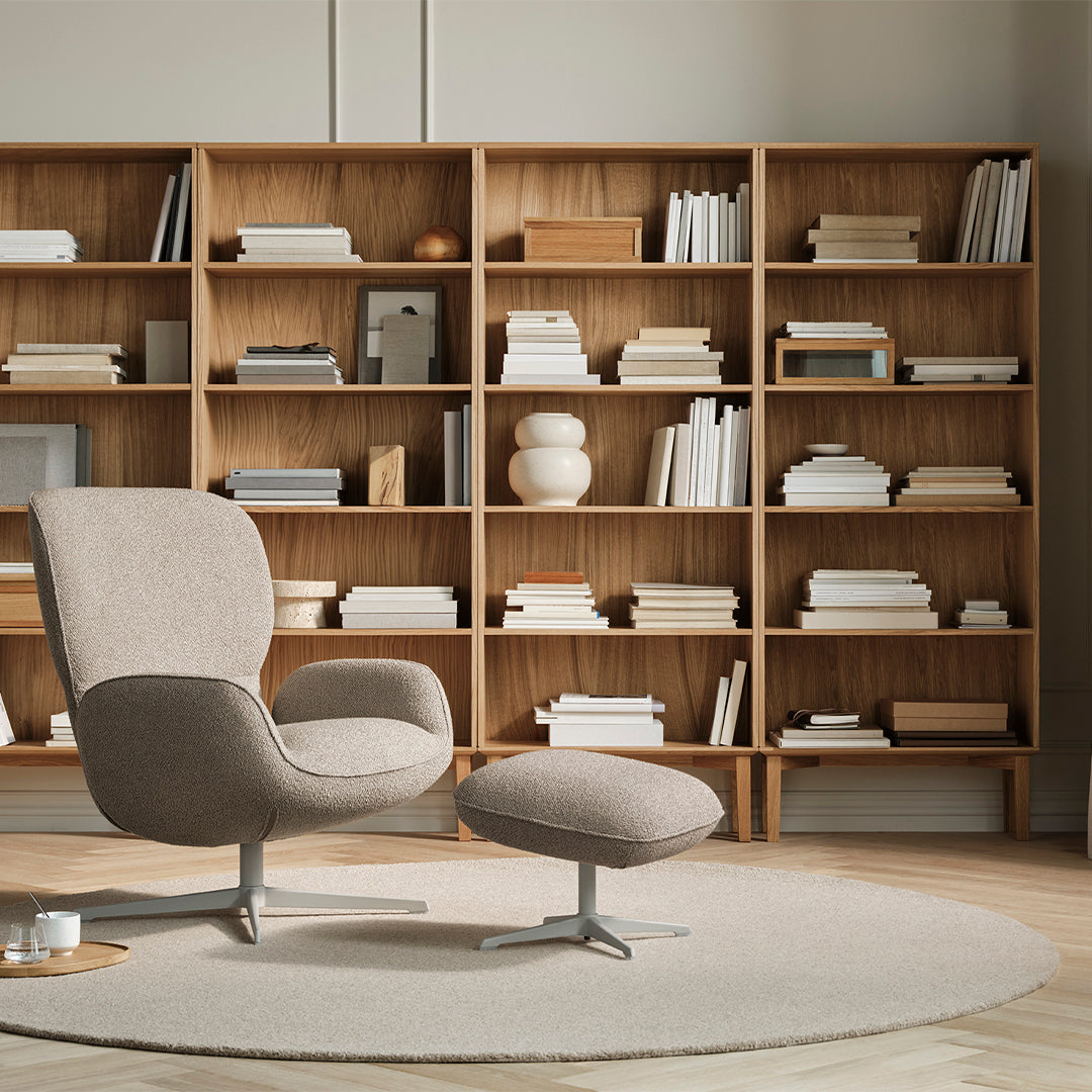 Fauteuil Ripon - Piètement 4 branches - Acier laqué gris