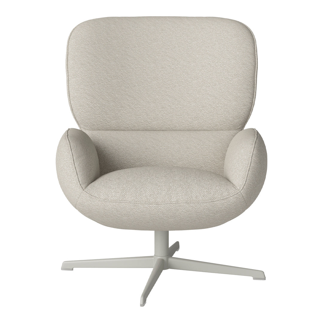 Fauteuil Ripon - Piètement 4 branches - Acier laqué gris
