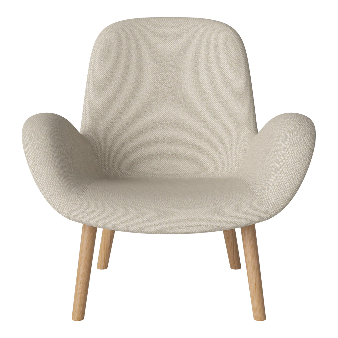 Fauteuil Seed Lounge - Rembourré - Piètement en chêne huilé