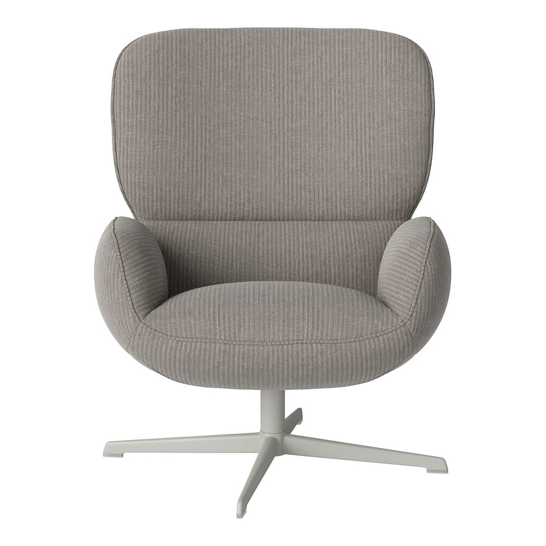Fauteuil Ripon - Piètement 4 branches - Acier laqué gris