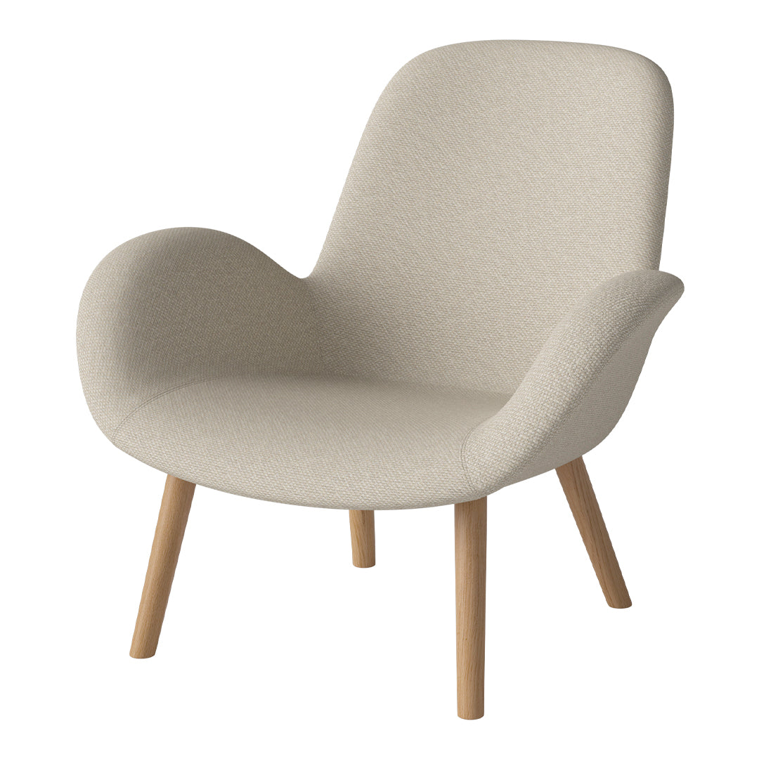 Fauteuil Seed Lounge - Rembourré - Piètement en chêne huilé