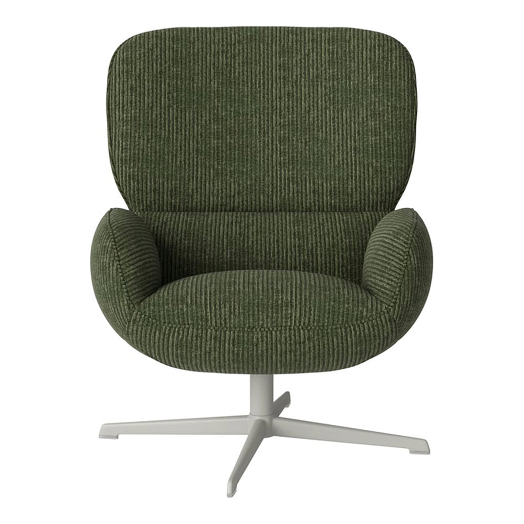 Fauteuil Ripon - Piètement 4 branches - Acier laqué gris