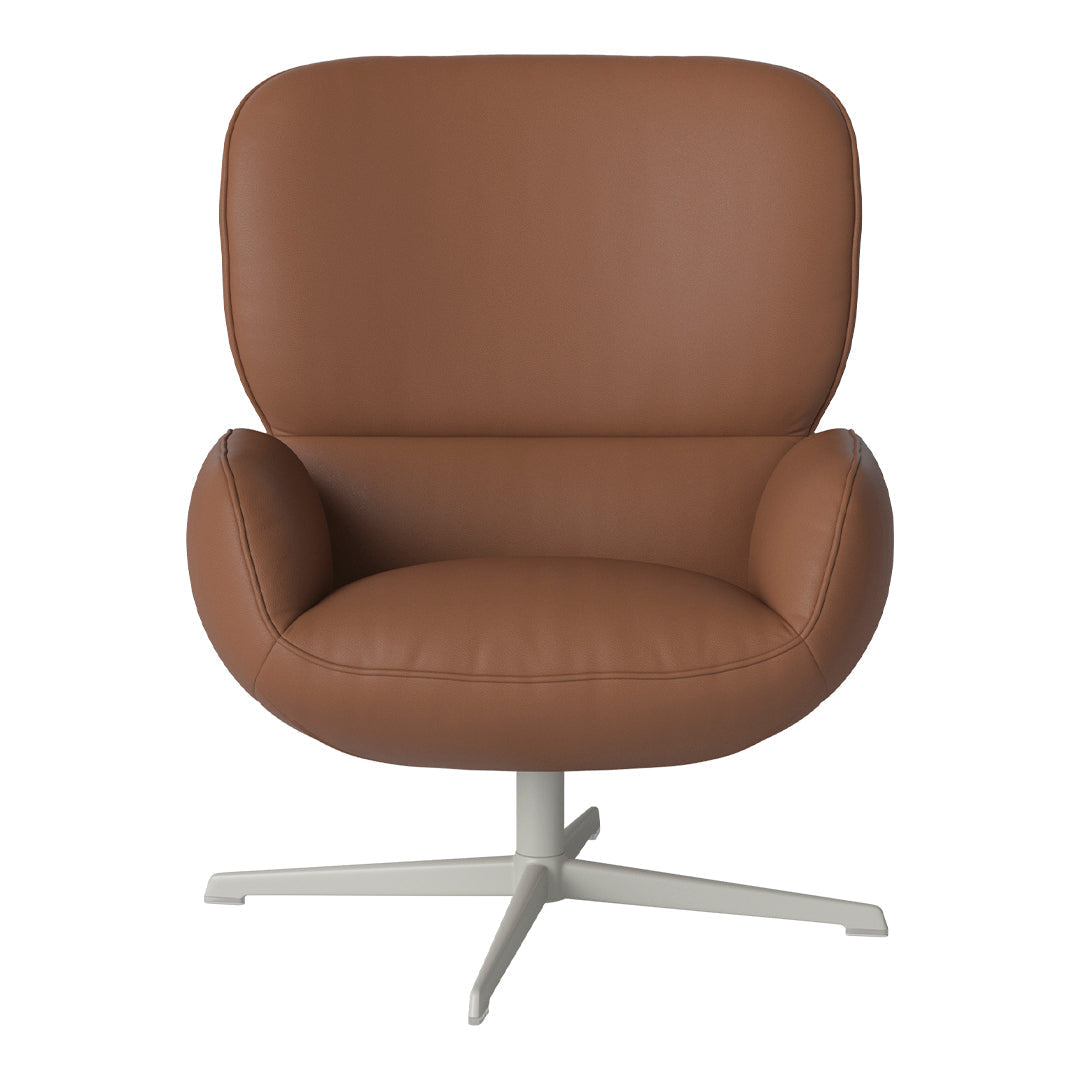 Fauteuil Ripon - Piètement 4 branches - Acier laqué gris