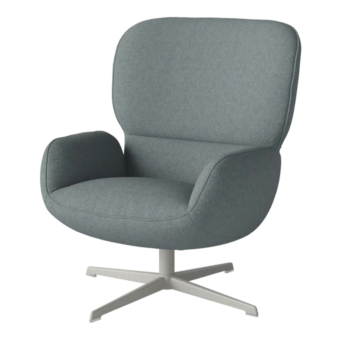 Fauteuil Ripon - Piètement 4 branches - Acier laqué gris