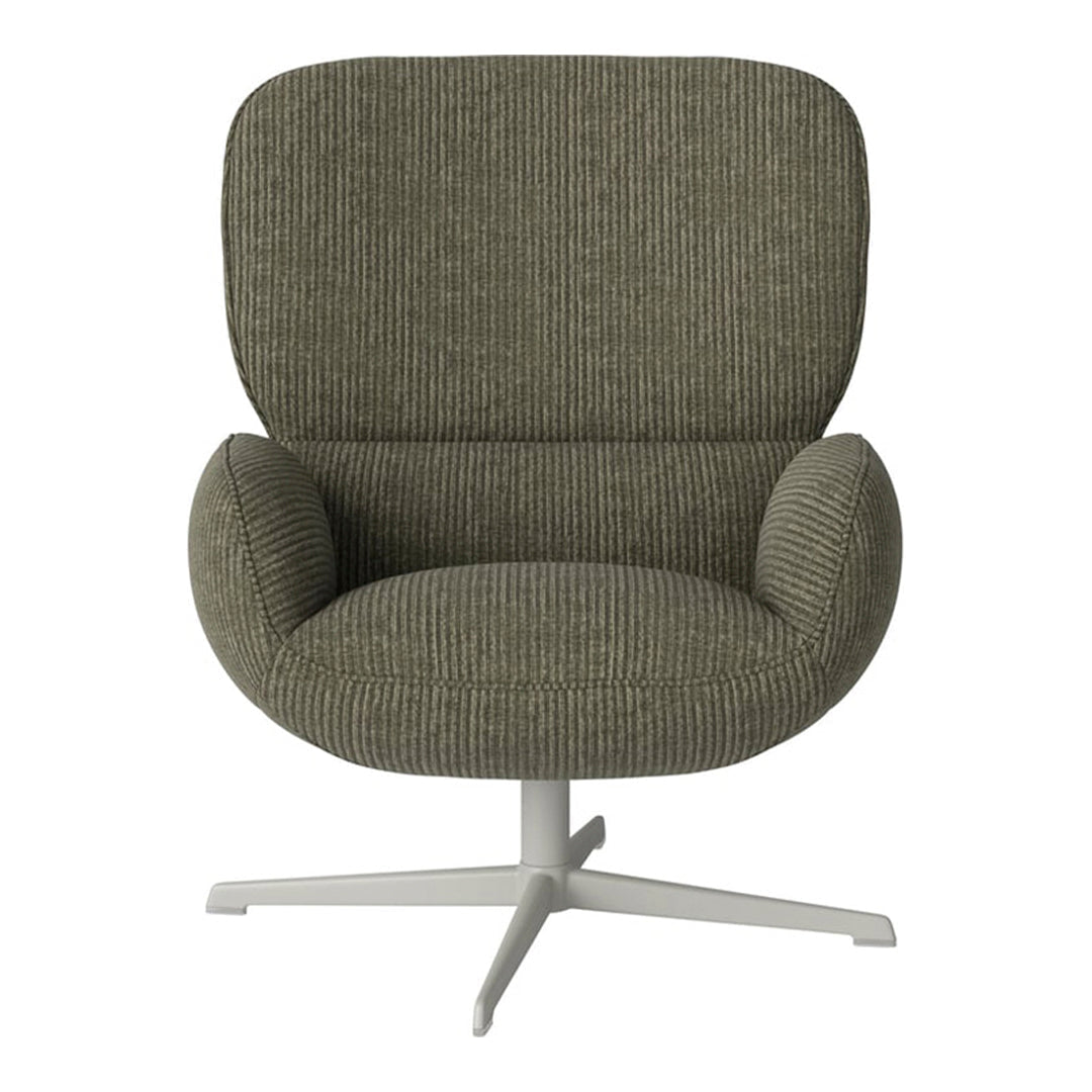 Fauteuil Ripon - Piètement 4 branches - Acier laqué gris