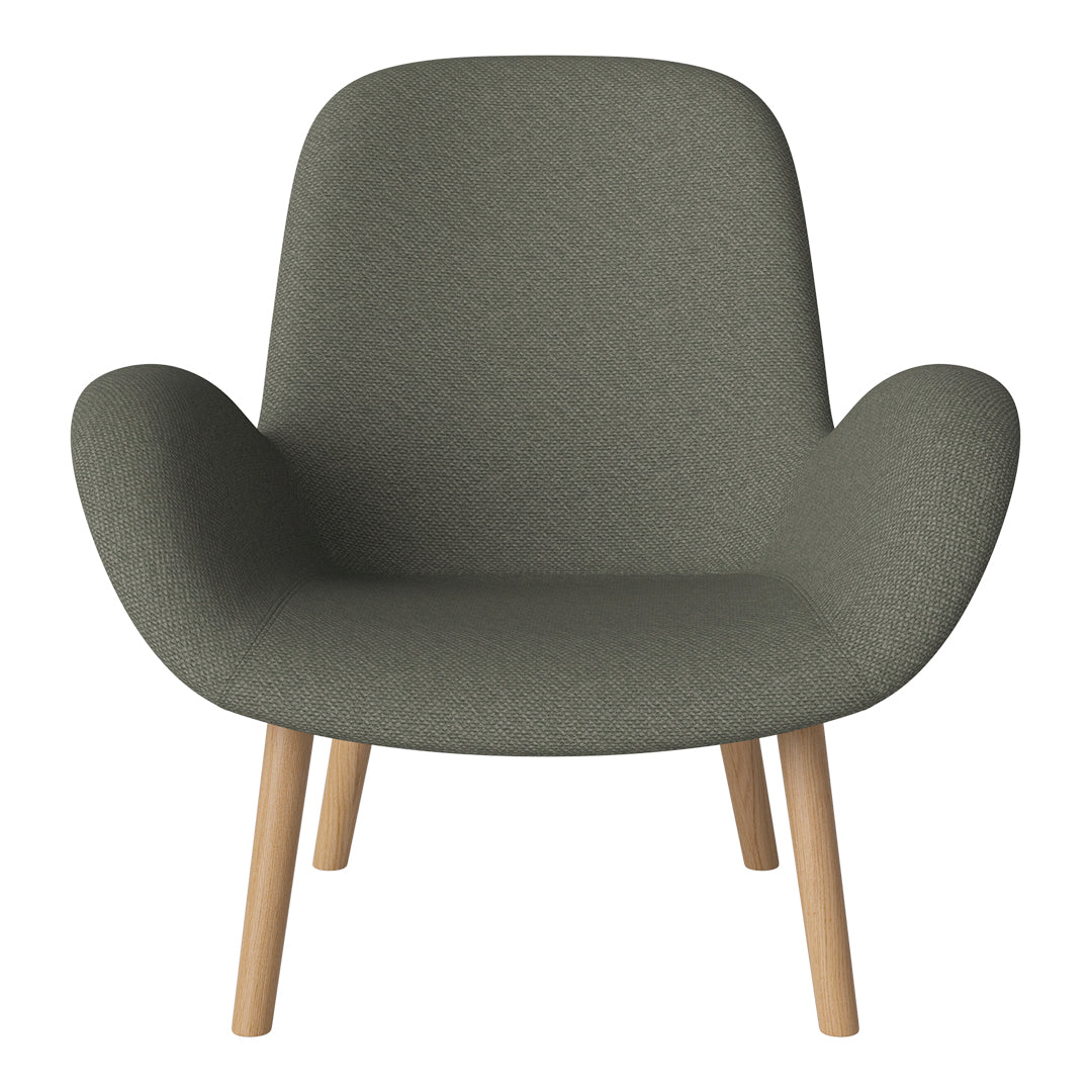 Fauteuil Seed Lounge - Rembourré - Piètement en chêne huilé