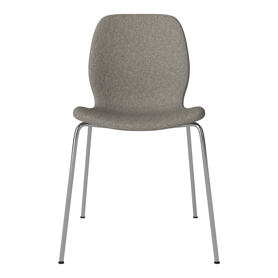 Chaise de salle à manger Seed - Rembourrée - Base chromée