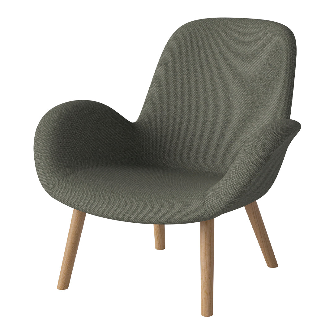 Fauteuil Seed Lounge - Rembourré - Piètement en chêne huilé