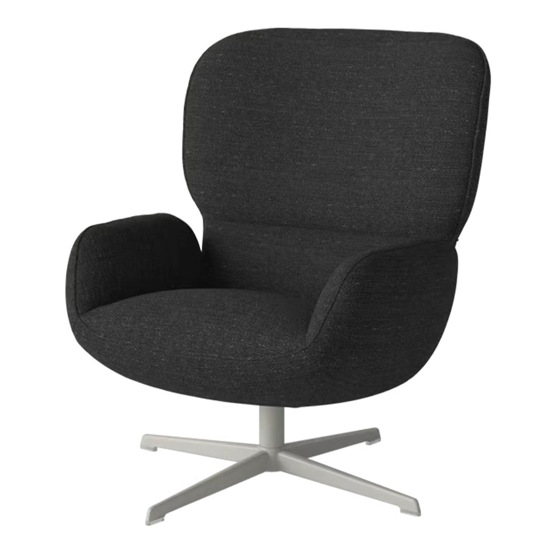Fauteuil Ripon - Piètement 4 branches - Acier laqué gris