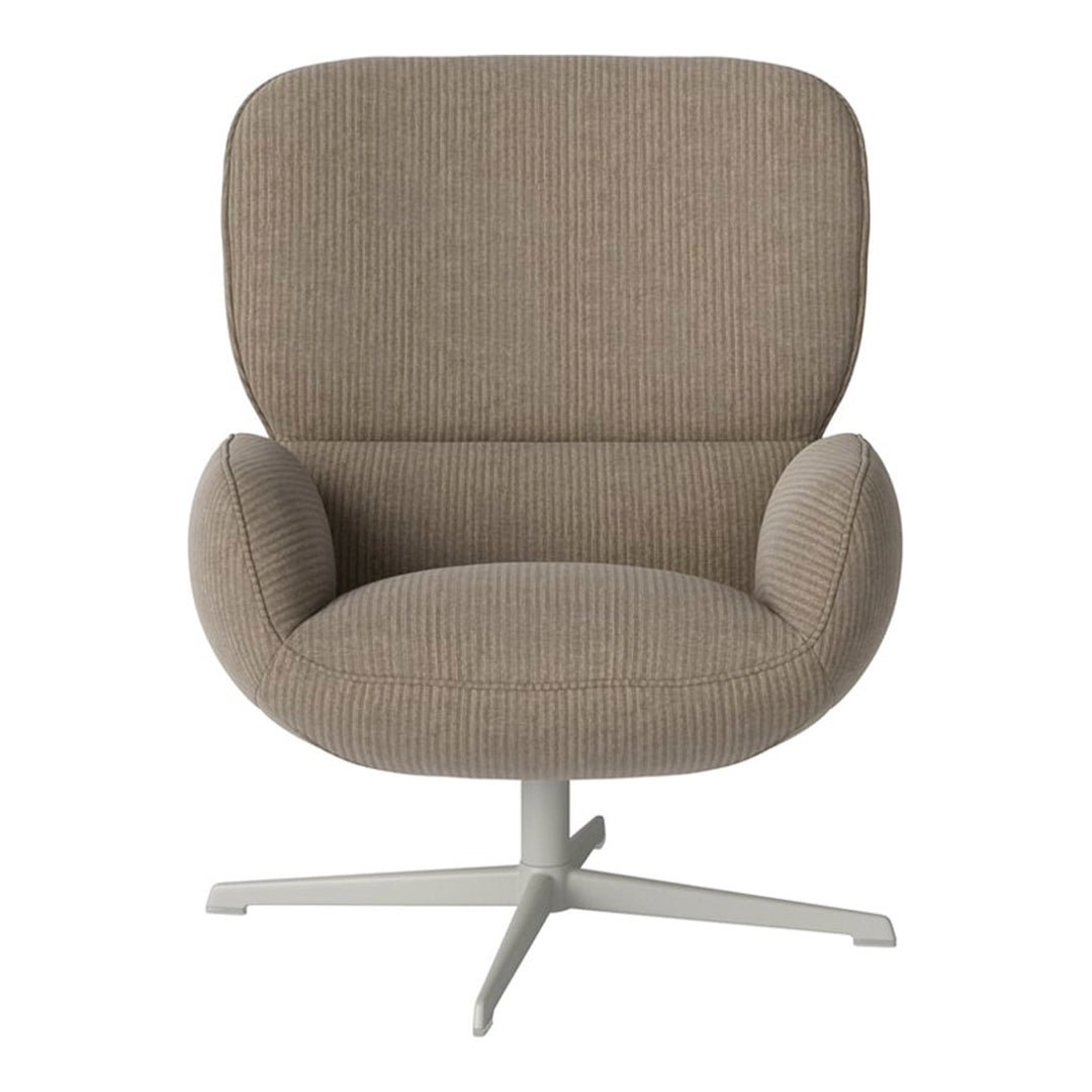 Fauteuil Ripon - Piètement 4 branches - Acier laqué gris