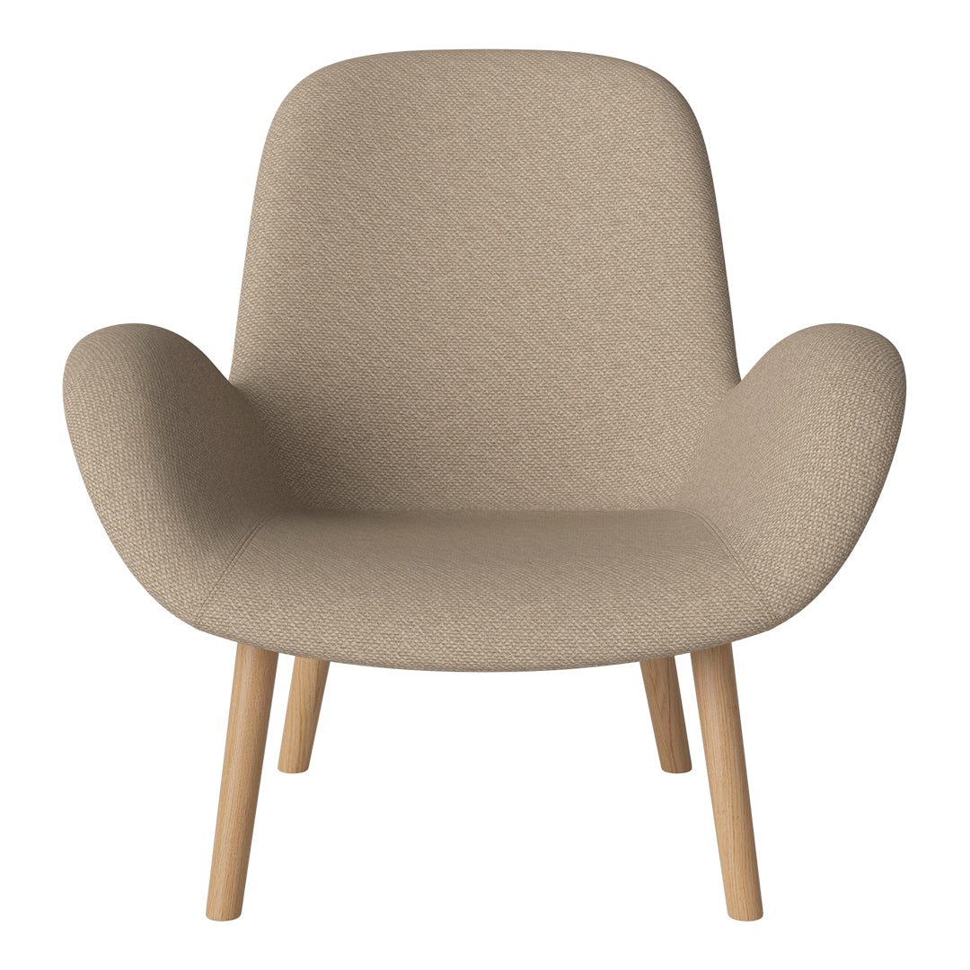 Fauteuil Seed Lounge - Rembourré - Piètement en chêne huilé