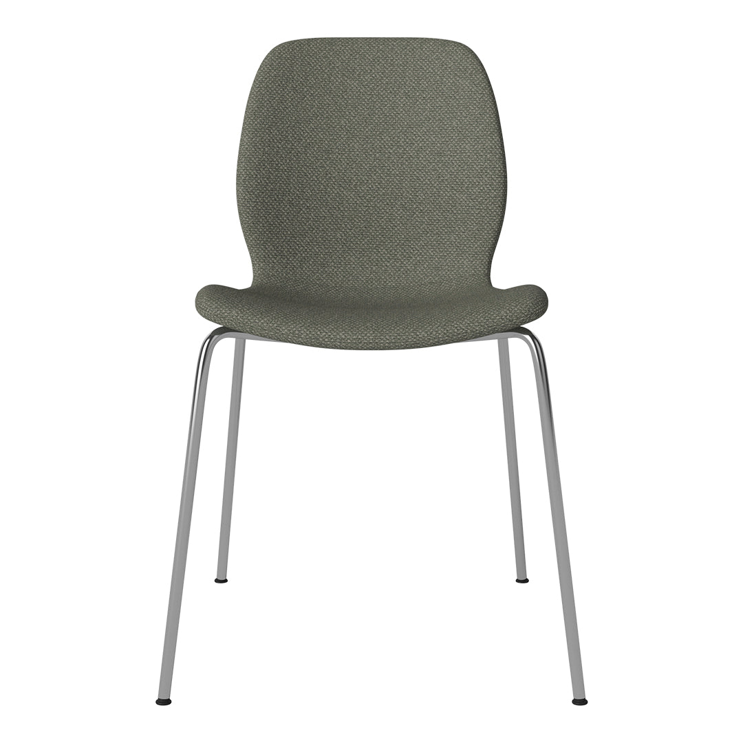 Chaise de salle à manger Seed - Rembourrée - Base chromée