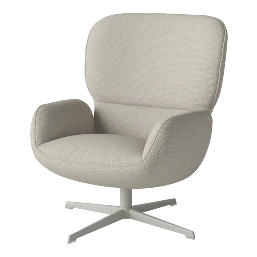 Fauteuil Ripon - Piètement 4 branches - Acier laqué gris