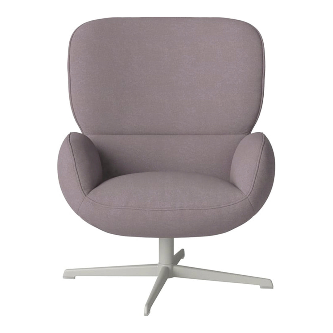 Fauteuil Ripon - Piètement 4 branches - Acier laqué gris