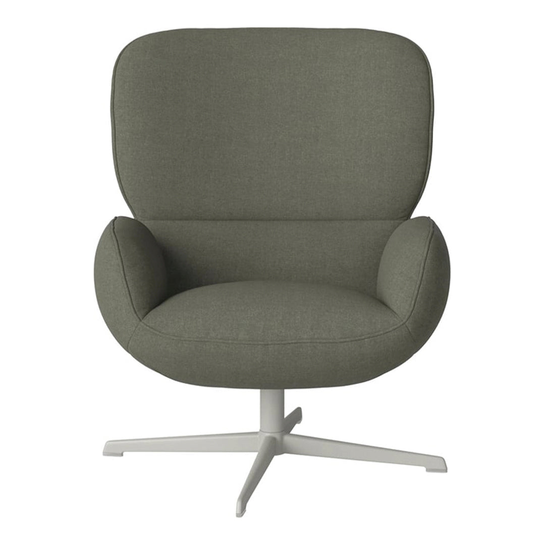 Fauteuil Ripon - Piètement 4 branches - Acier laqué gris
