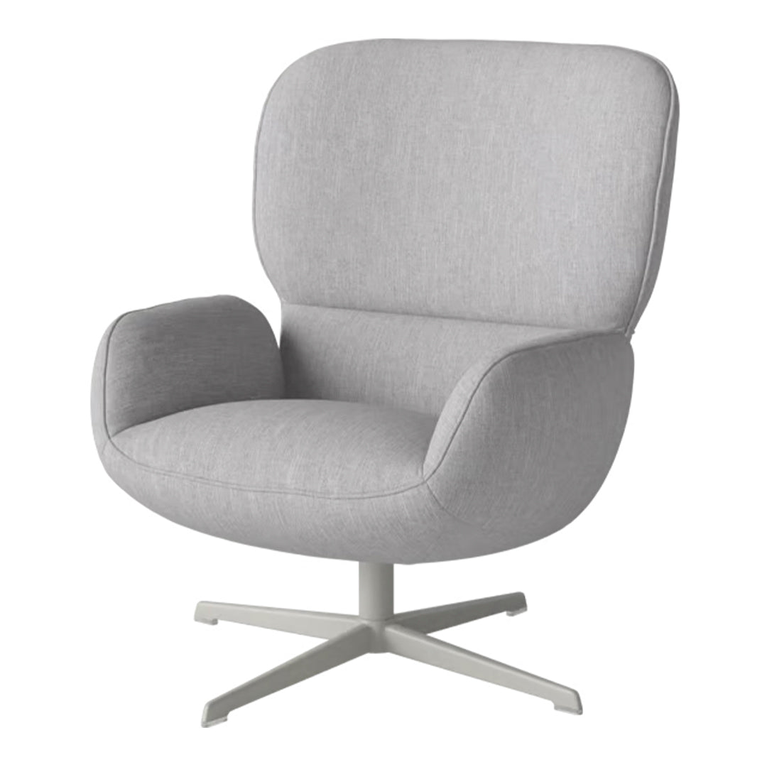 Fauteuil Ripon - Piètement 4 branches - Acier laqué gris