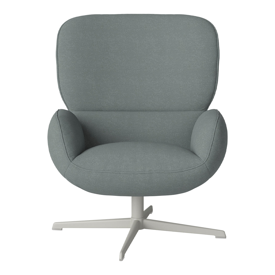Fauteuil Ripon - Piètement 4 branches - Acier laqué gris