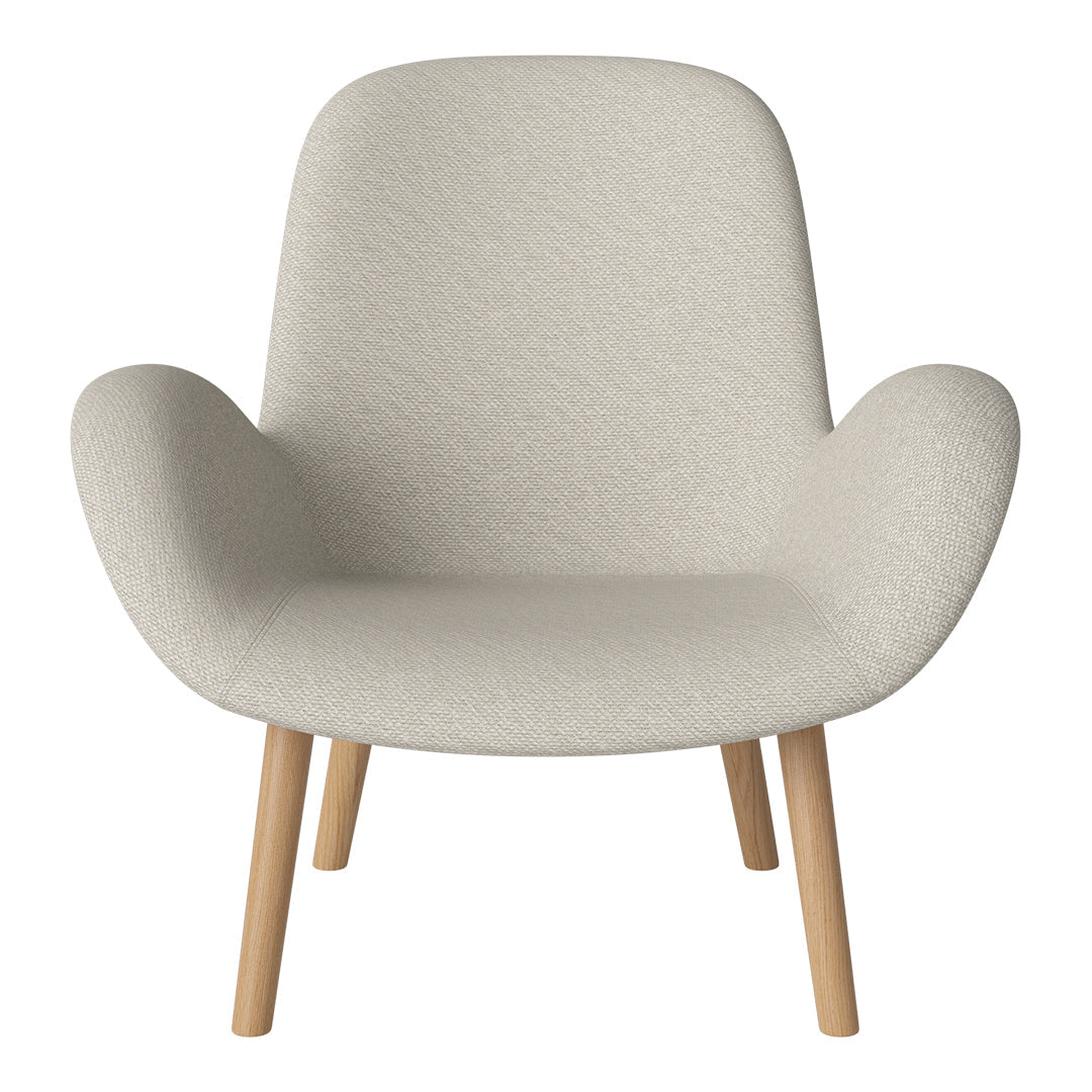 Fauteuil Seed Lounge - Rembourré - Piètement en chêne huilé