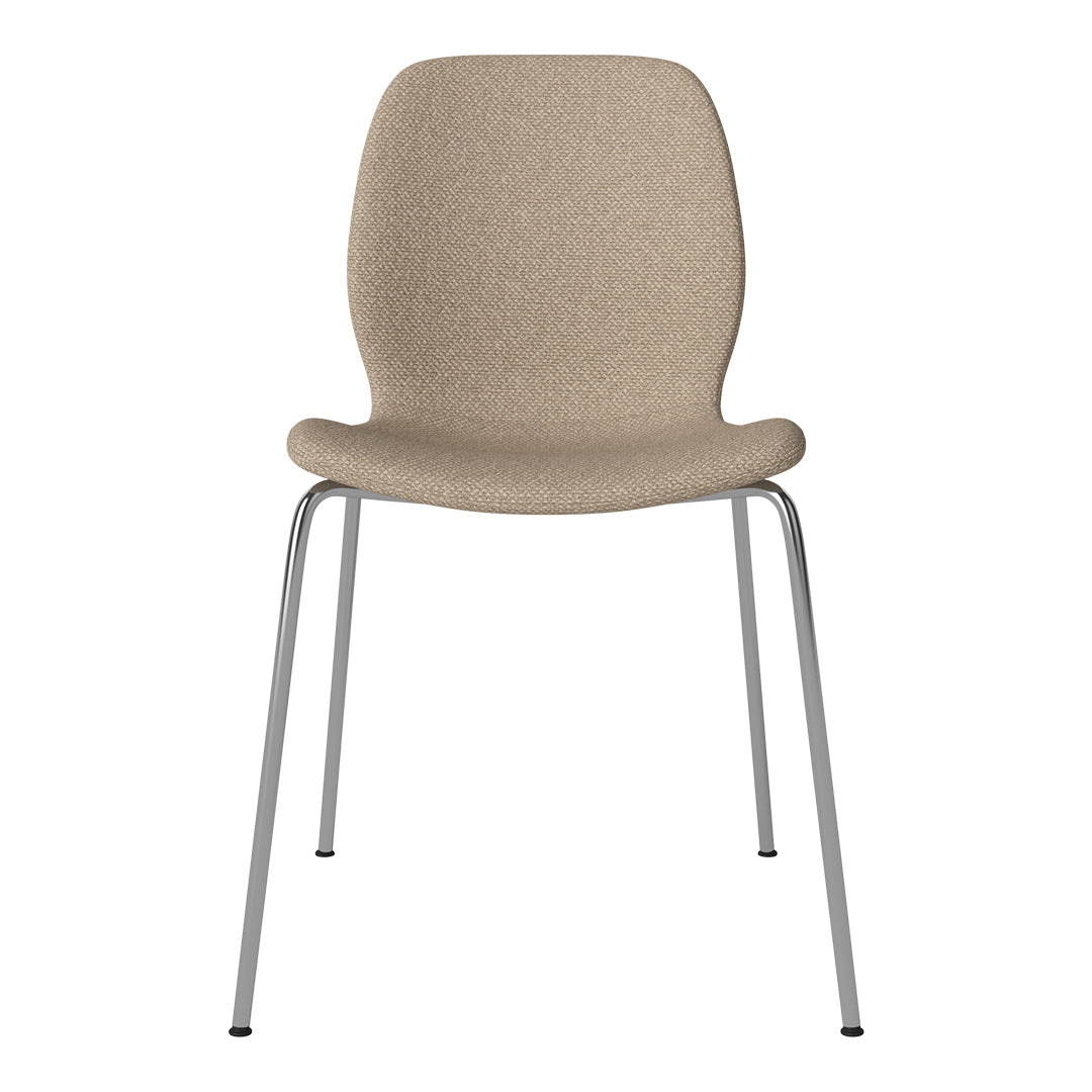 Chaise de salle à manger Seed - Rembourrée - Base chromée
