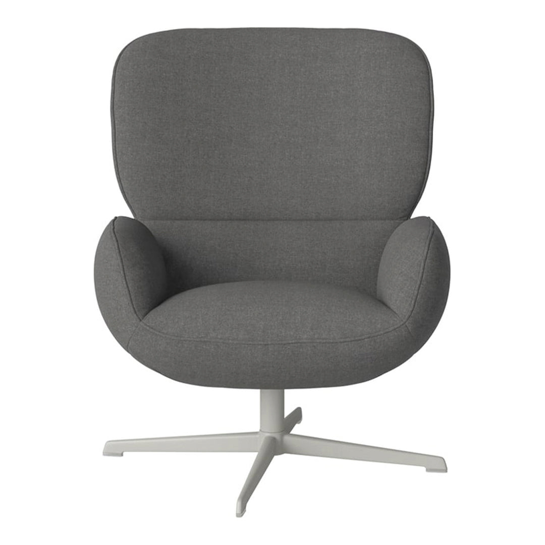 Fauteuil Ripon - Piètement 4 branches - Acier laqué gris