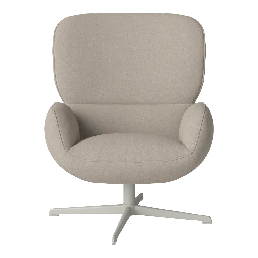 Fauteuil Ripon - Piètement 4 branches - Acier laqué gris
