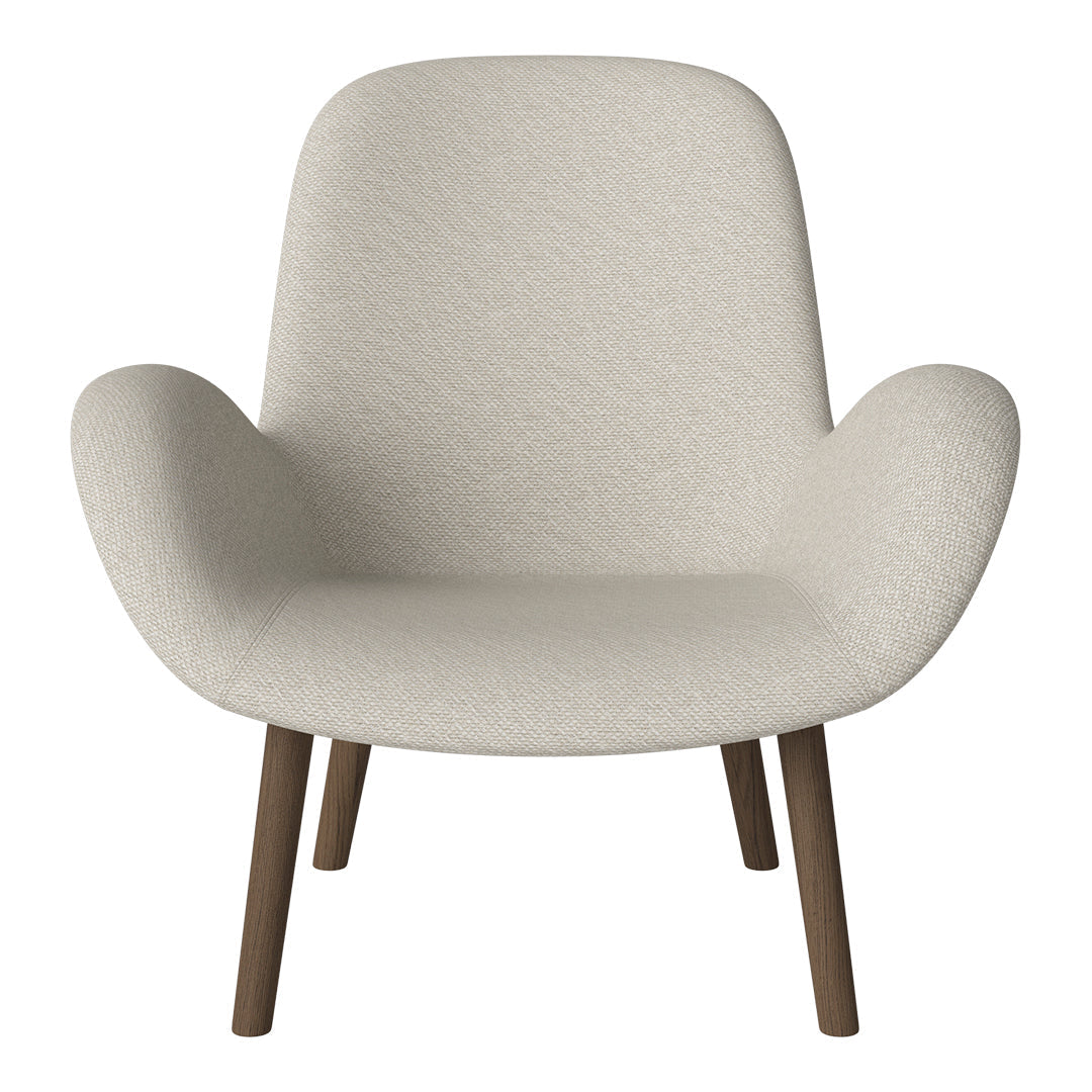 Fauteuil Seed Lounge - Rembourré - Base en chêne huilé, foncé