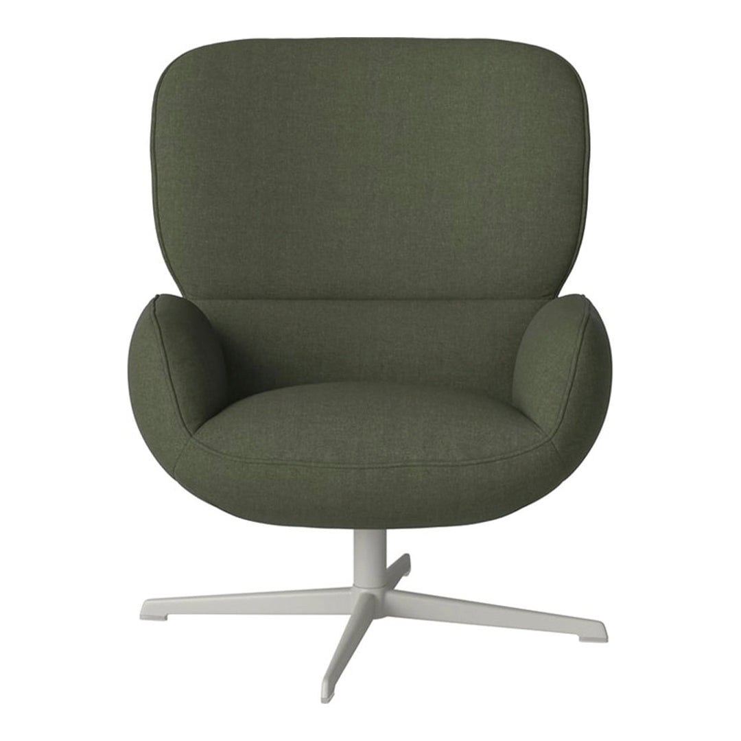 Fauteuil Ripon - Piètement 4 branches - Acier laqué gris