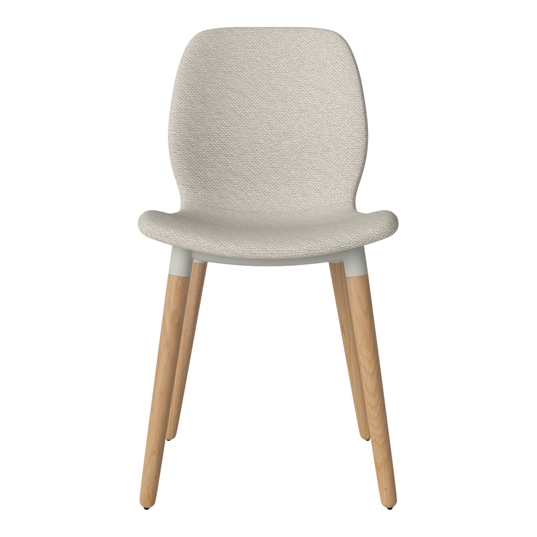 Chaise de salle à manger Seed - Rembourrée - Base en chêne huilé