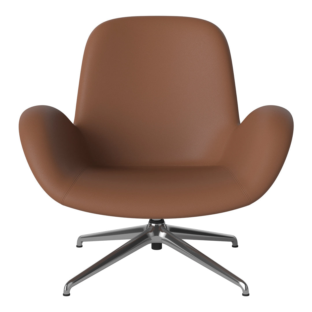 Fauteuil Seed Lounge - Rembourré - Piètement 4 branches - Chrome