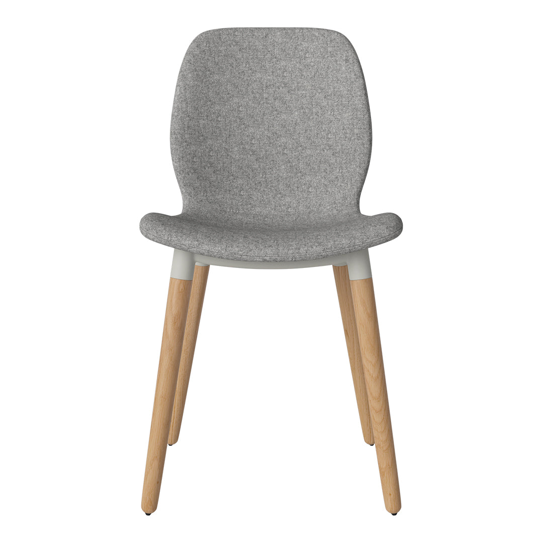 Chaise de salle à manger Seed - Rembourrée - Base en chêne huilé