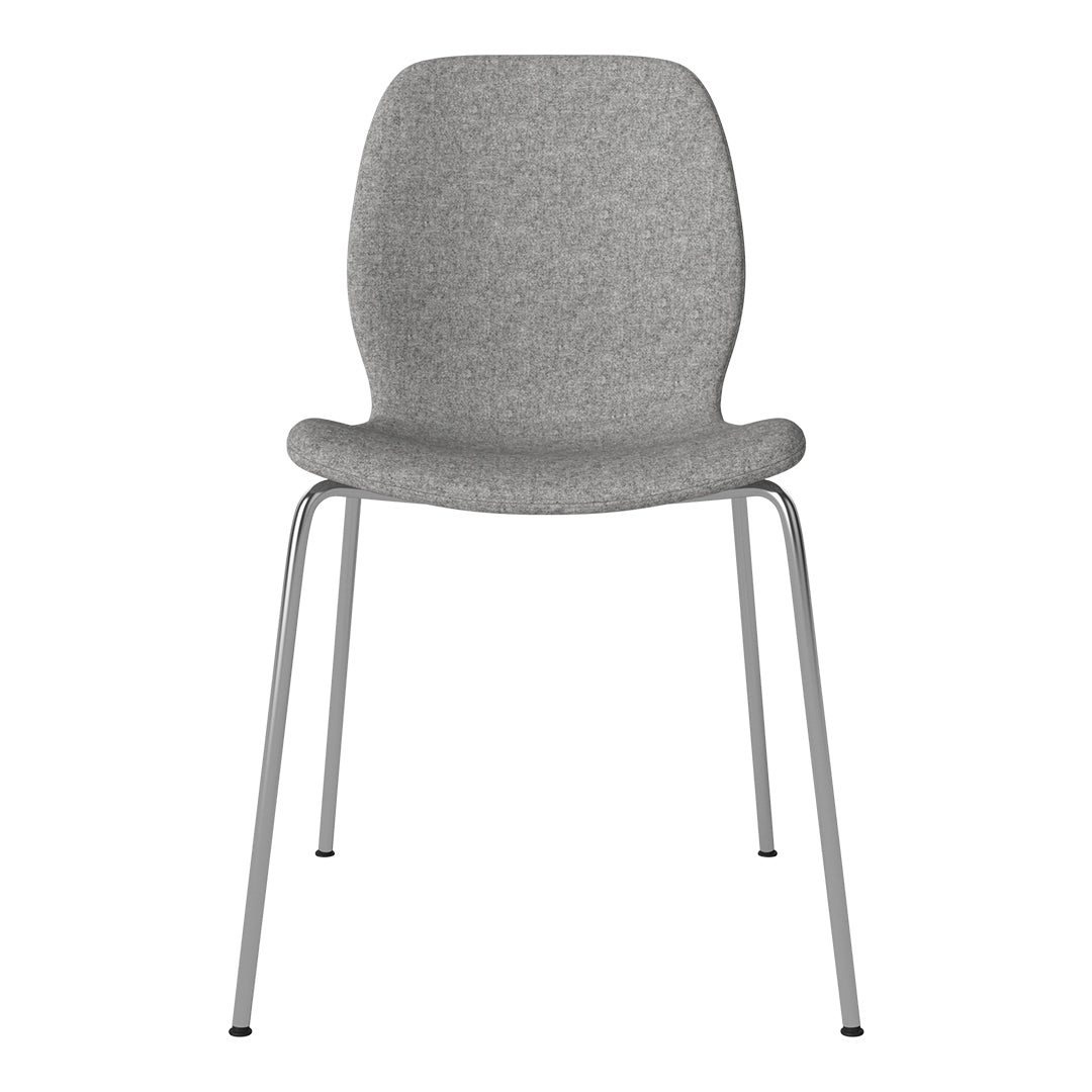 Chaise de salle à manger Seed - Rembourrée - Base chromée