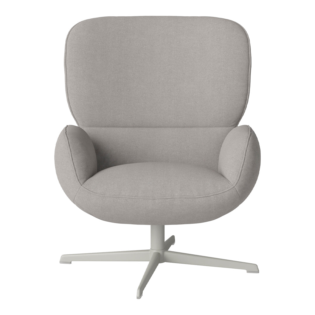 Fauteuil Ripon - Piètement 4 branches - Acier laqué gris