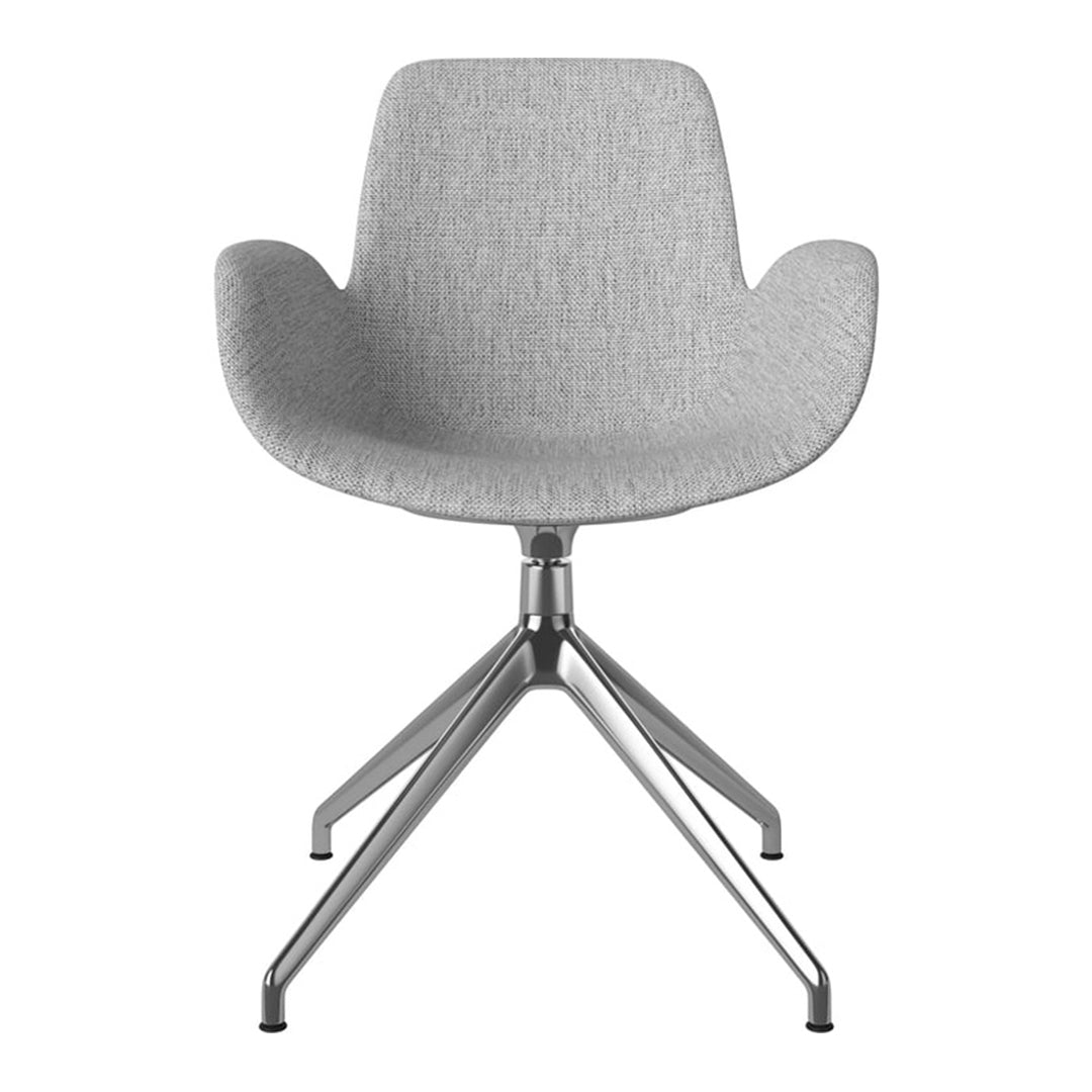 Fauteuil Seed - Rembourré - Piètement 4 branches avec patins - Chrome