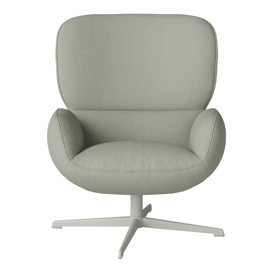 Fauteuil Ripon - Piètement 4 branches - Acier laqué gris