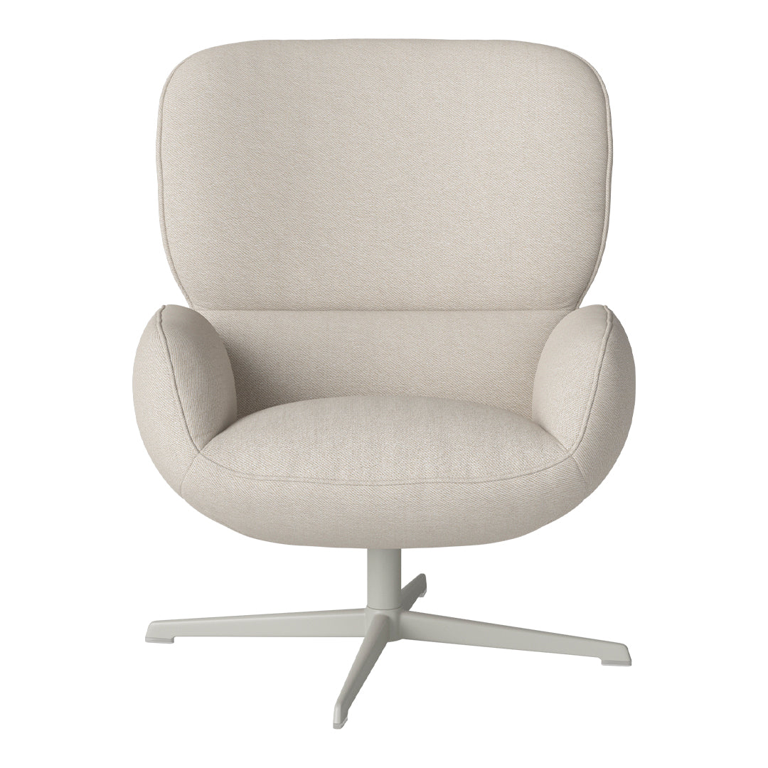Fauteuil Ripon - Piètement 4 branches - Acier laqué gris