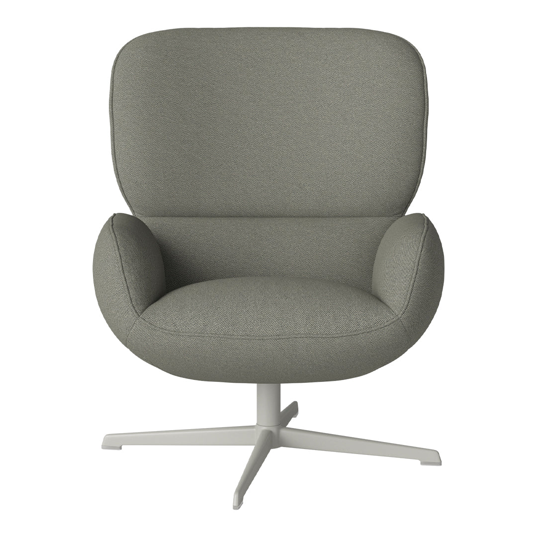 Fauteuil Ripon - Piètement 4 branches - Acier laqué gris