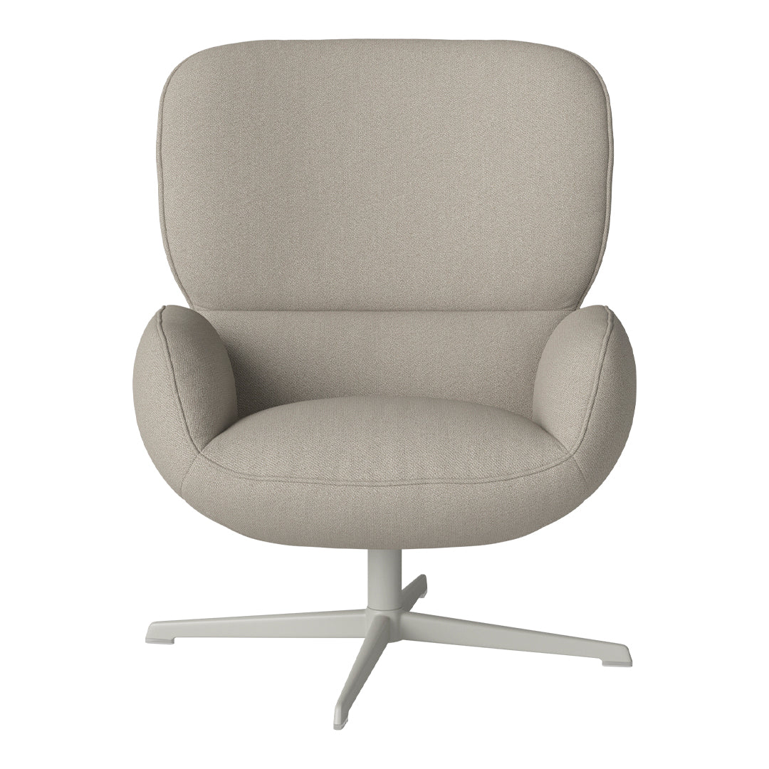 Fauteuil Ripon - Piètement 4 branches - Acier laqué gris