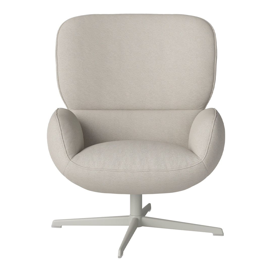 Fauteuil Ripon - Piètement 4 branches - Acier laqué gris