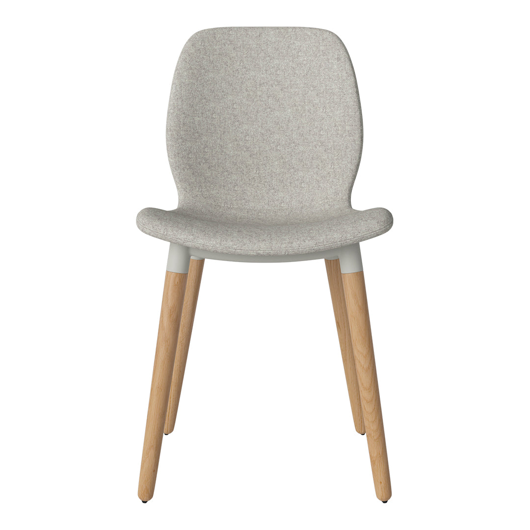 Chaise de salle à manger Seed - Rembourrée - Base en chêne huilé