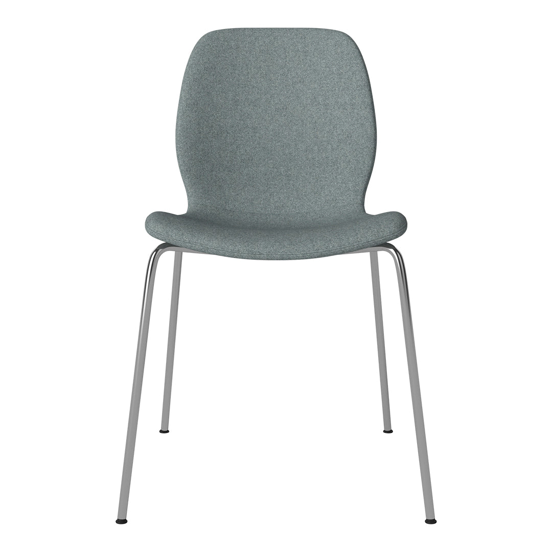 Chaise de salle à manger Seed - Rembourrée - Base chromée