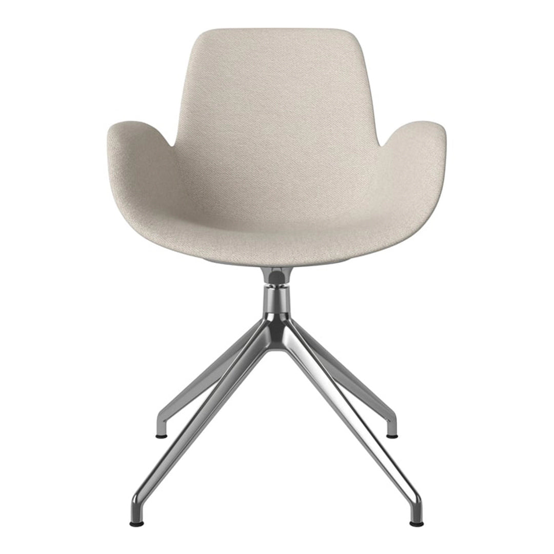 Fauteuil Seed - Rembourré - Piètement 4 branches avec patins - Chrome