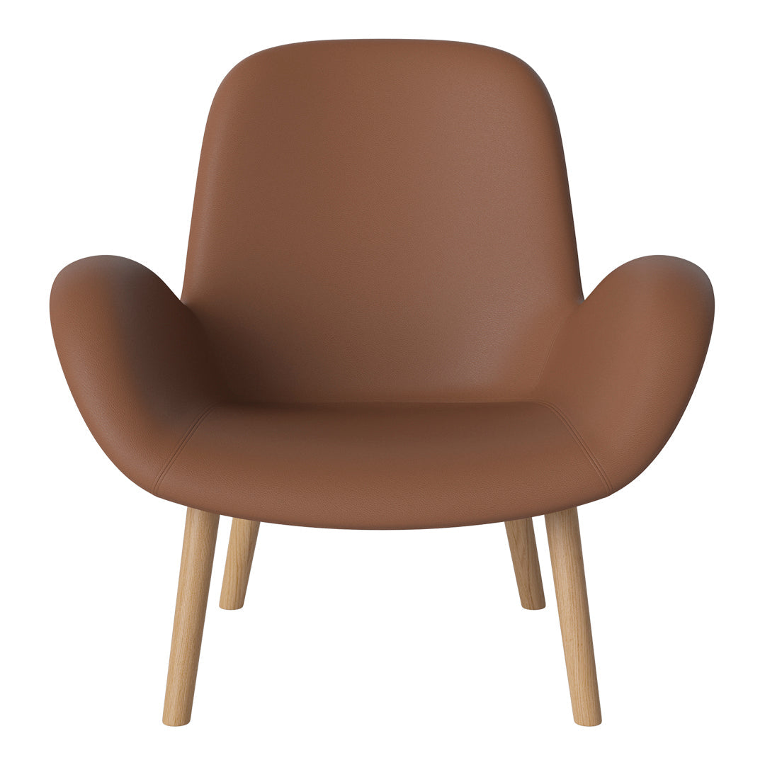 Fauteuil Seed Lounge - Rembourré - Piètement en chêne huilé